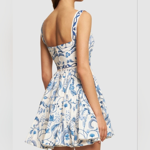 Agua By Agua Bendita Lima printed cotton mini dress - Picture 4 of 14